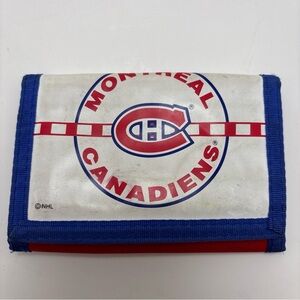 Vintage Montreal Canadiens Wallet Trifold Late 1990s NHL Hockey Habs Logo